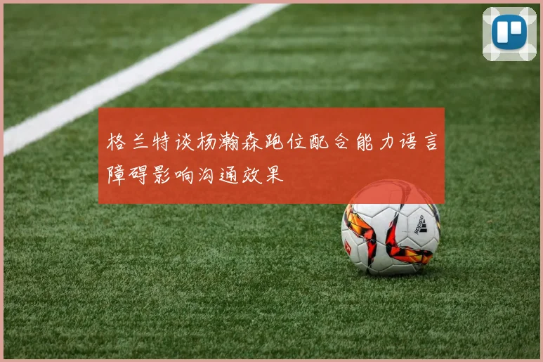 格兰特谈杨瀚森跑位配合能力语言障碍影响沟通效果